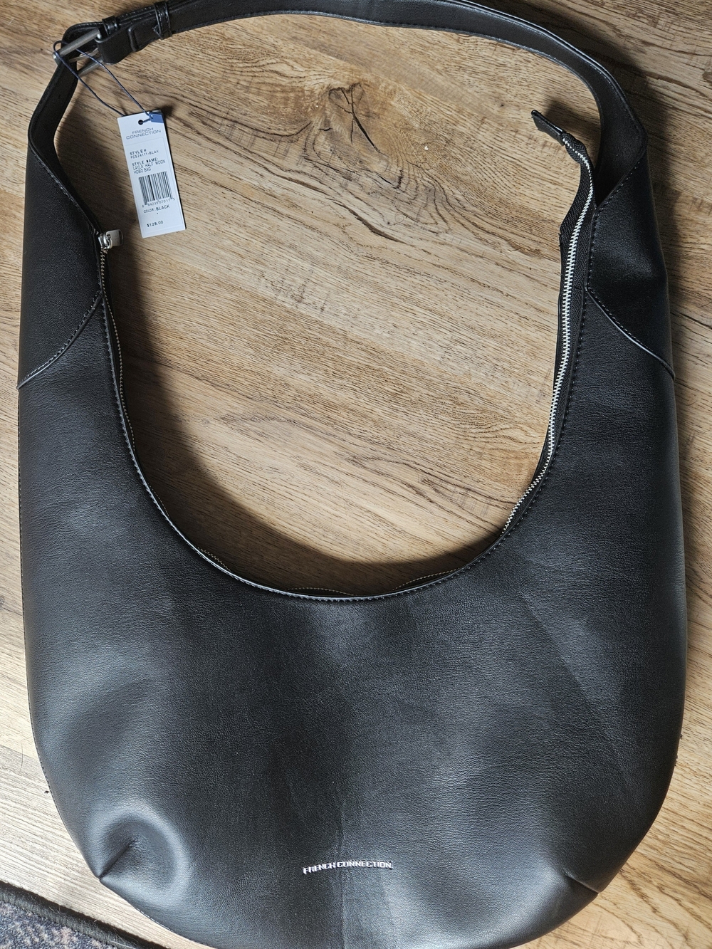 French Connection Black Hobo Shoulder Bag